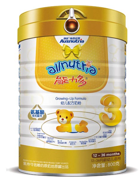 能力多氨基酸優(yōu)化配方奶粉3段