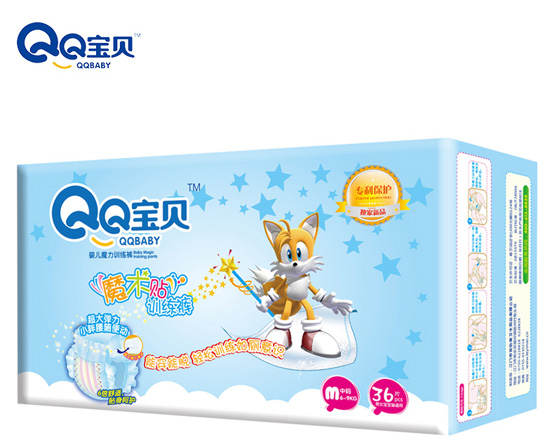 QQ寶貝魔術(shù)貼訓(xùn)練褲M(mǎn)36片