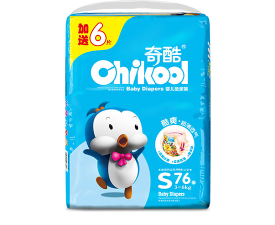 奇酷藍(lán)品鵝紙尿褲S76片