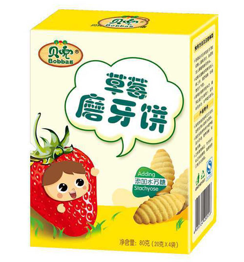 貝兜草莓磨牙棒