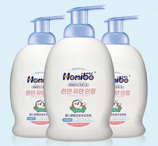 韓嬰寶yinge舒爽洗發(fā)沐浴泡泡