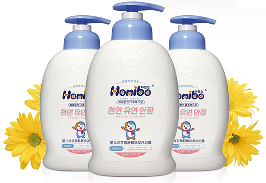 韓嬰寶yinge洋甘菊舒敏洗發(fā)沐浴露