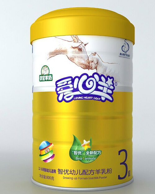 愛(ài)心羊智優(yōu)幼兒配方羊乳粉3段800g