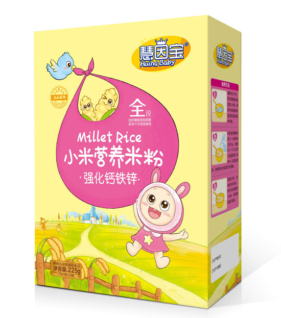 慧因?qū)殢?qiáng)化鈣鐵鋅盒裝小米營(yíng)養(yǎng)米粉