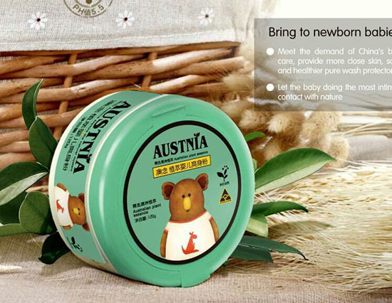 澳念植萃yinge爽身粉