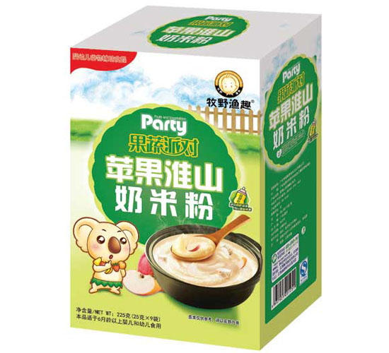 牧野漁趣蘋果淮山奶米粉盒裝