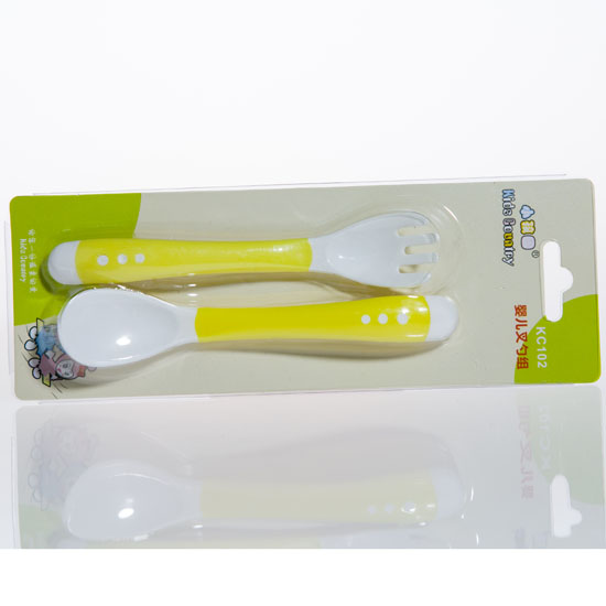 小孩國yinge叉勺組合黃色