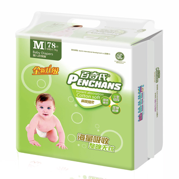 百奇氏特大包裝瞬吸棉柔升級版M78