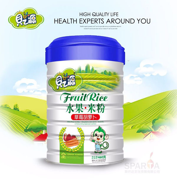 貝之源草莓胡蘿卜水果米粉聽裝