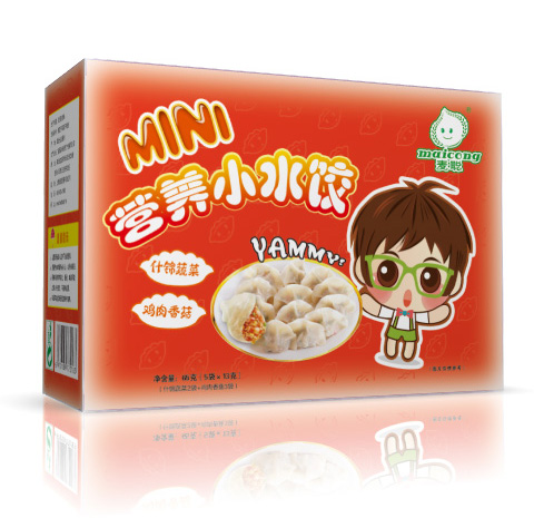 麥聰營養(yǎng)小水餃什錦蔬菜+雞肉香菇1