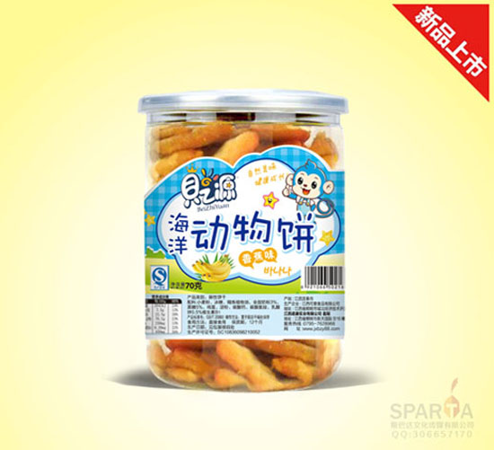 貝之源動(dòng)物餅干香蕉味