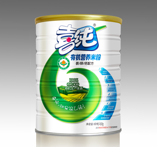 喜純鐵鋅鈣配方有機營養(yǎng)米粉