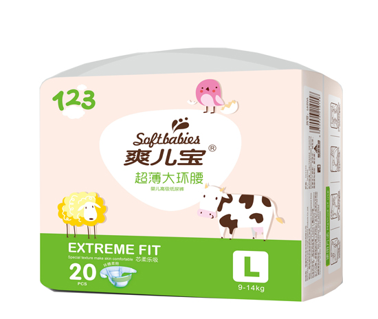 爽兒寶超薄大環(huán)腰紙尿褲大號(hào)