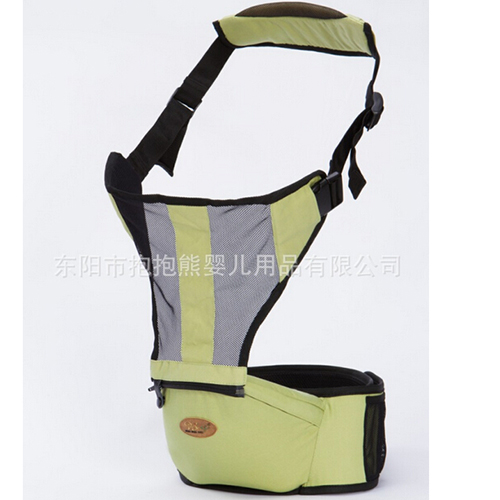 背背親夏季透氣嬰兒單腰凳糖果綠