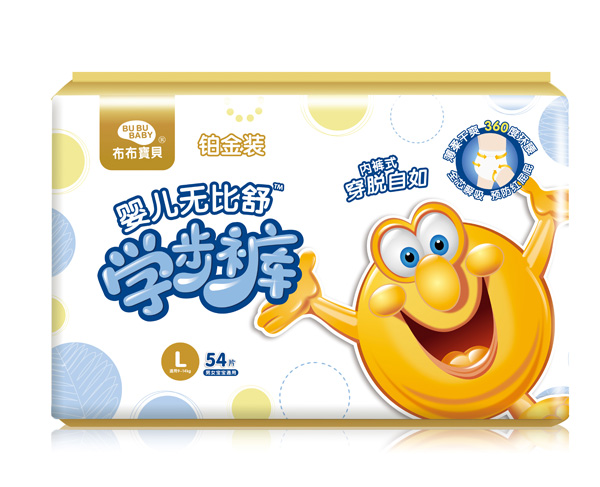 布布寶貝鉑金裝yinge學步褲L橫向