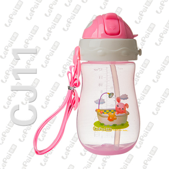 樂陪吸管水壺淺紅