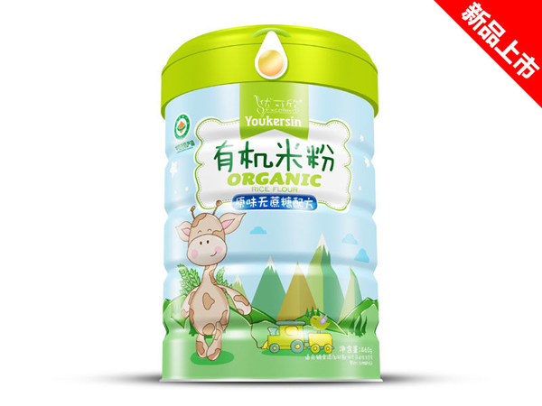 優(yōu)可欣鐵聽原味無蔗糖有機米粉聽裝