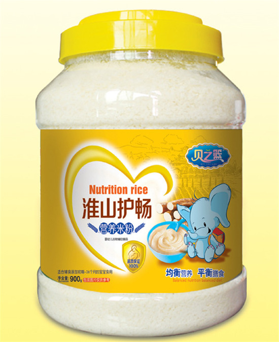 貝之籃淮山護(hù)暢900克透明桶營(yíng)養(yǎng)米粉