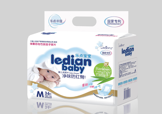 樂(lè)點(diǎn)寶寶凈味防紅臀尿片M36片