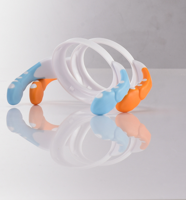 盟寶奶瓶手柄藍橙