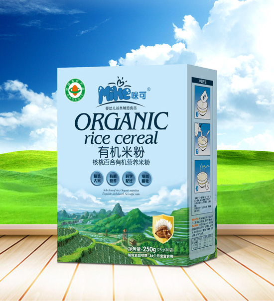 咪可核桃百合有機(jī)營(yíng)養(yǎng)米粉盒裝