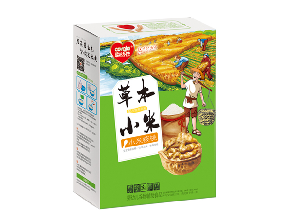聰幼佳草本小米配方營養(yǎng)米粉-小米核桃 盒裝