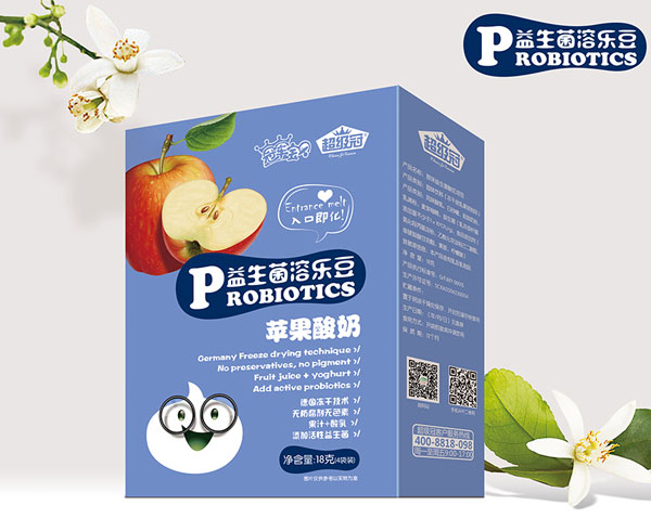 冠軍寶貝超級(jí)冠益生菌溶樂(lè)豆(蘋(píng)果)