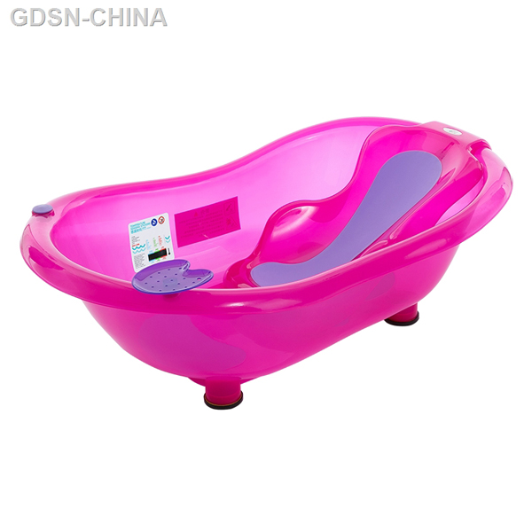 青蛙嘟迪測溫包膠躺板浴盆透明紅