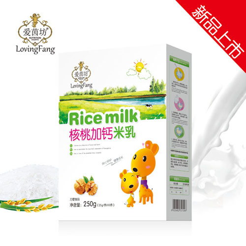 愛(ài)茵坊核桃加鈣米乳(盒裝)