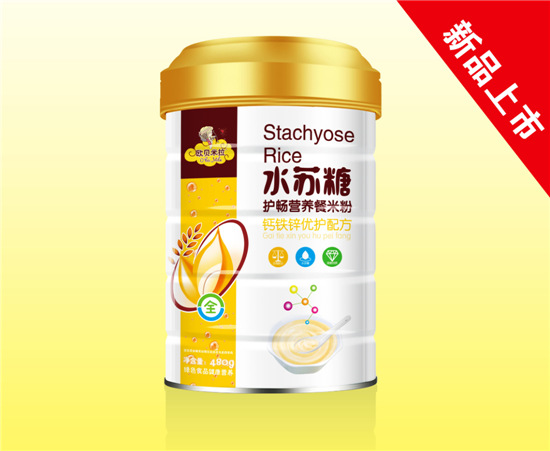 歐貝米拉水蘇糖護(hù)暢營(yíng)養(yǎng)餐米粉鈣鐵鋅優(yōu)護(hù)配方聽裝