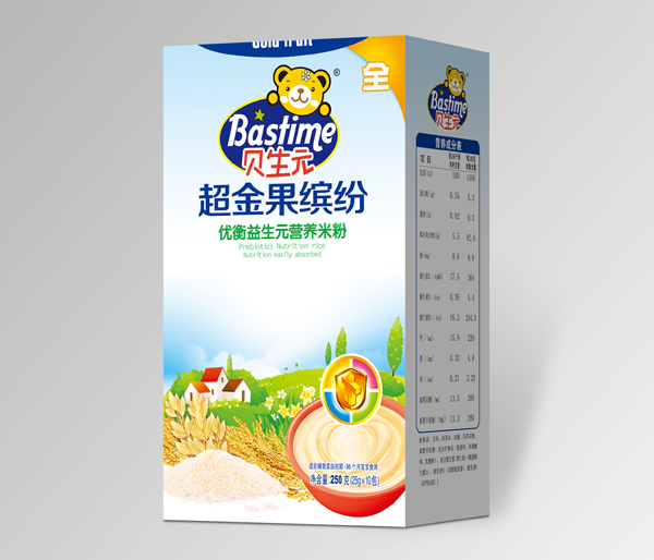 貝生元超金果繽紛優(yōu)衡益生元營養(yǎng)米粉盒裝