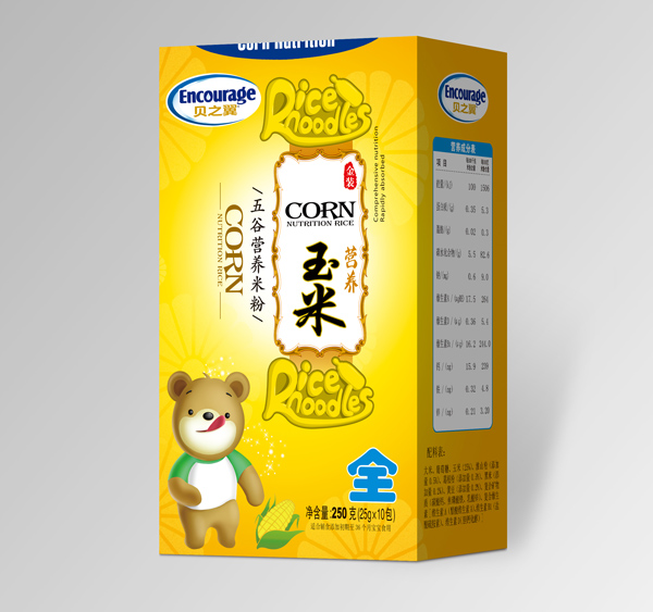 貝之翼五谷玉米營養(yǎng)米粉盒裝