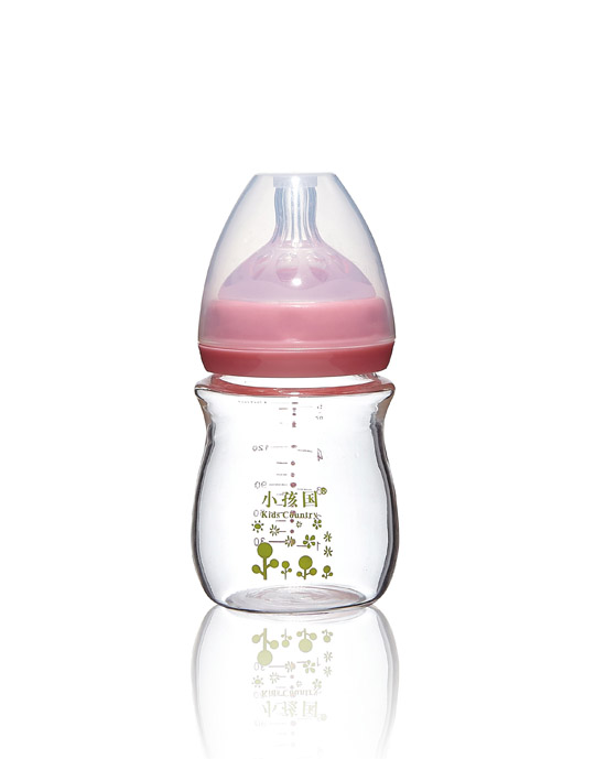 小孩國初生寬口玻璃奶瓶粉色150ML.jpg 小孩國初生寬口玻璃奶瓶粉色150ML.jpg