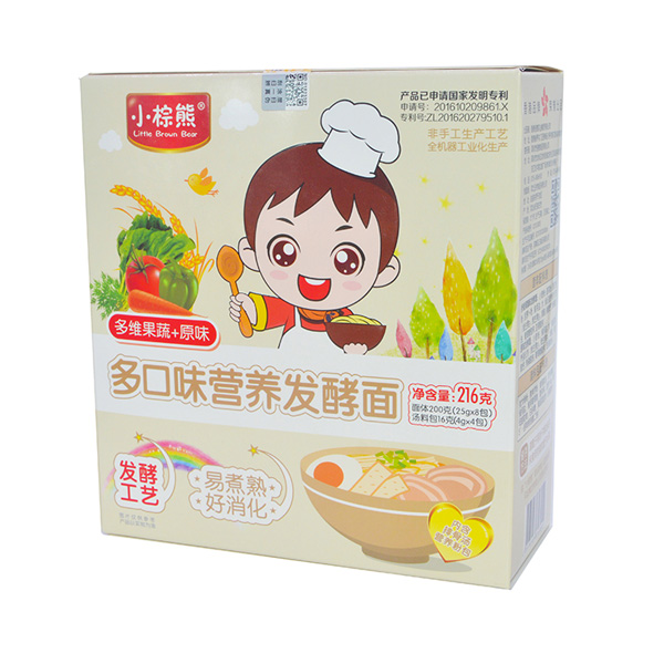小棕熊多口味營(yíng)養(yǎng)發(fā)酵面多維果蔬+原味216g