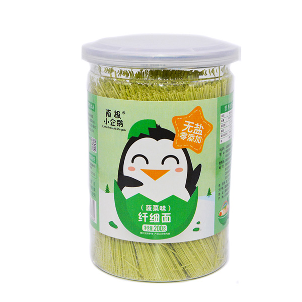 南極小企鵝無鹽纖細面菠菜味