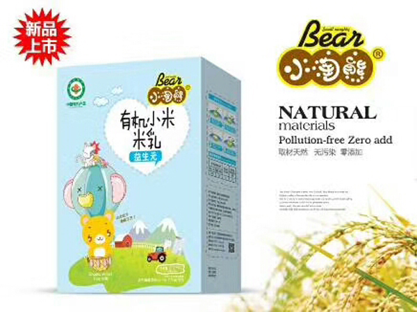 小淘熊有機小米米乳-益生元盒裝