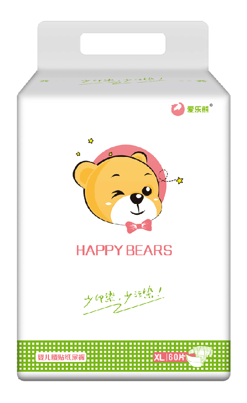愛(ài)樂(lè)熊嬰兒腰貼紙尿褲XL60