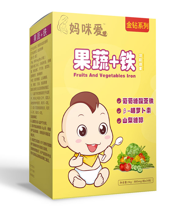 媽咪愛(ài)兒果蔬鐵凝膠糖果