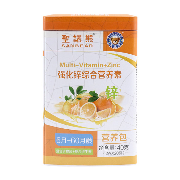 圣諾熊強(qiáng)化鋅綜合營(yíng)養(yǎng)素20袋