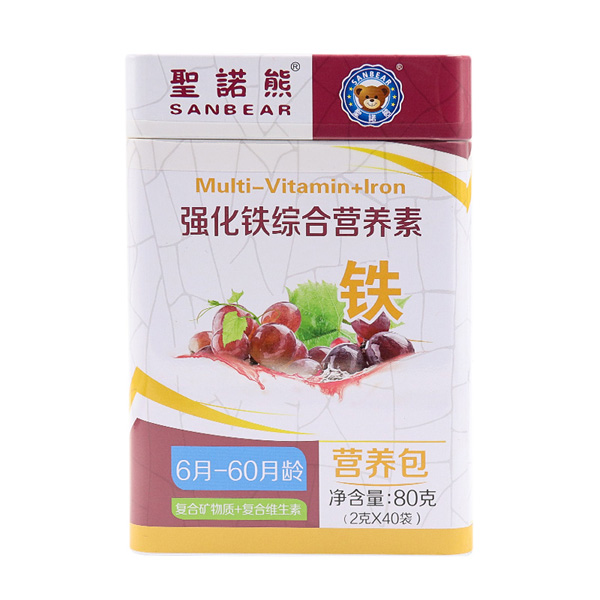 圣諾熊強(qiáng)化鐵綜合營(yíng)養(yǎng)素40袋