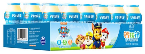 汪汪隊(duì)鈣鐵鋅營養(yǎng)酸奶飲品(原味)4瓶5排