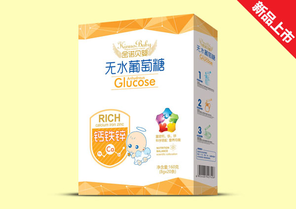 金諾貝嬰鈣鐵鋅無水葡萄糖盒裝