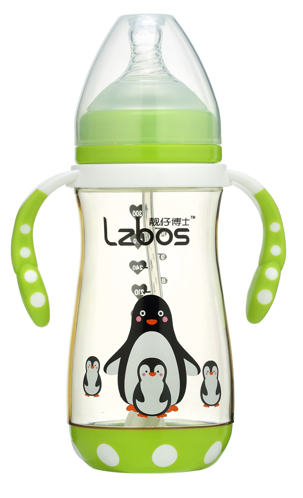 靚仔博士PPSU寬口徑自動(dòng)奶瓶 綠色