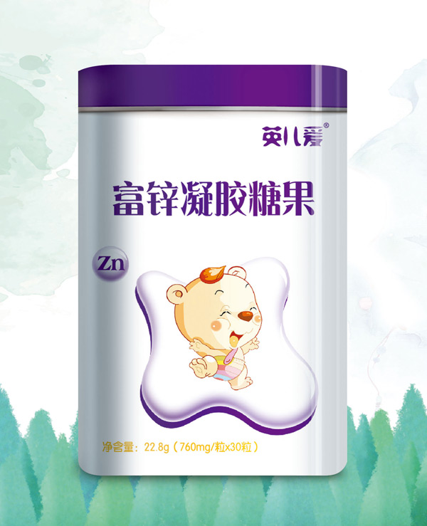 英兒愛(ài)富鋅凝膠糖果