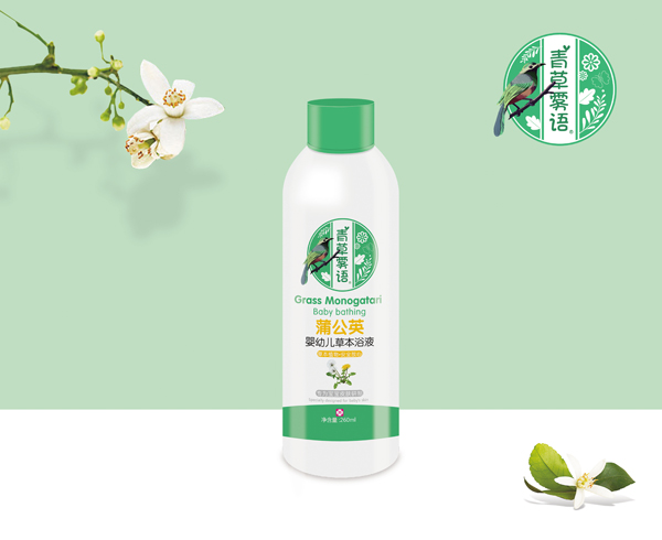 青草霧語蒲公英嬰幼兒草本浴液600