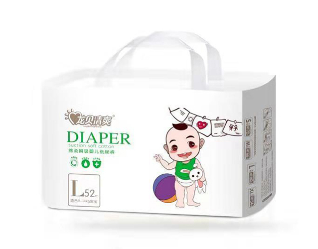 龍貝清爽綿柔瞬吸嬰兒紙尿褲L52