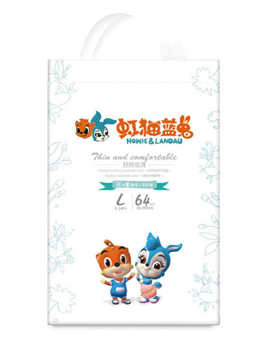 虹貓藍(lán)兔花樣童趣嬰兒紙尿褲L64