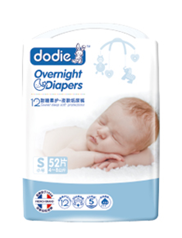 Dodie甜睡柔護·夜款嬰兒紙尿褲S