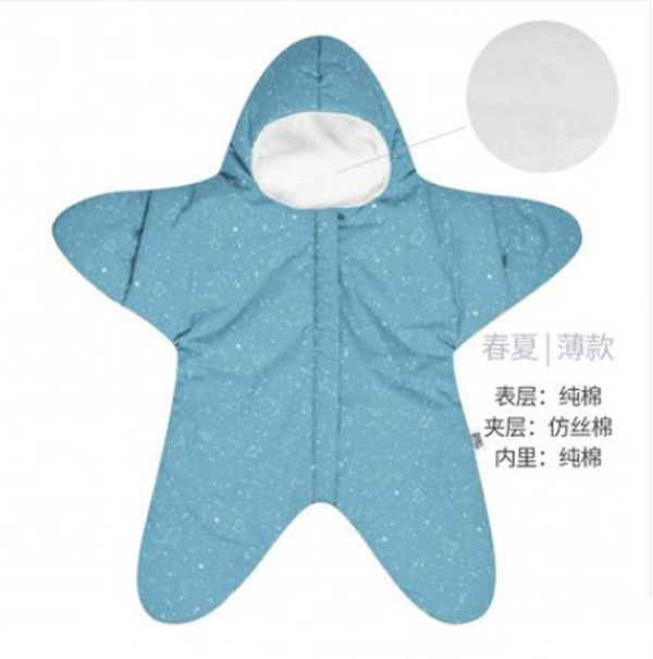 西班牙baby bites 嬰兒小海星睡袋 藍(lán)綠色春夏薄款.jpg 西班牙baby bites 嬰兒小海星睡袋 藍(lán)綠色春夏薄款.jpg