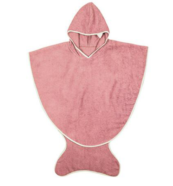 西班牙baby bites斗篷帶帽浴巾 粉色(3-6歲)